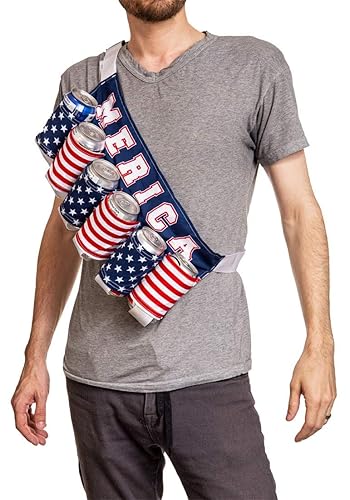 Novelty Beverage Holder Beer Belt (Merica) in Kuwait Whizz