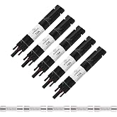 OYMSAE Solar Fuse Holder Inline Male &amp; Female Connector 15 Amp PV Fuse for Solar Panel, Waterproof, Black,5PCS