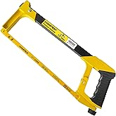 Hanpex 12in. High-Tension Hacksaw Frame with 24 TPI Bi-Metal HSS Blade, Hand Saw Suitable for Metal, Wood, PVC, Carpentry