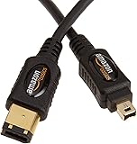 AmazonBasics IEEE 1394 4-Pin / 6-Pin FireWire Cable 1.8 m / 6 Feet