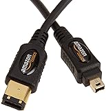 AmazonBasics IEEE 1394 4-Pin / 6-Pin FireWire Cable 1.8 m / 6 Feet