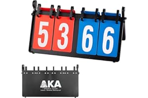 AKA SPORTS GEAR AKA Sport Scoreboard/Portable-Tabletop-Flipper-Easy Flip Score Keeper