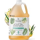 Brittanie’s Pure Castile Soap – Lemongrass, 1 Gallon (128 oz) | Natural Multi-Purpose Cleaner & Body Wash | Concentrated, Biodegradable, Eco-Friendly Soap for Hands, Face, Laundry & Household Cleaning