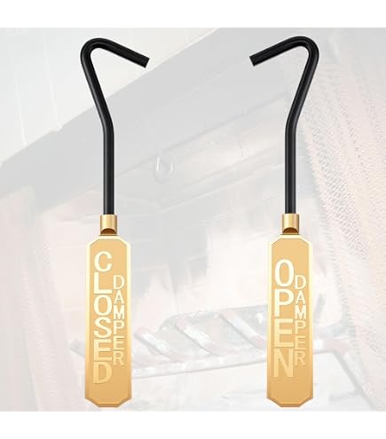 thumbnail image 2 of Vintage Style Solid Brass Fireplace Damper Sign – Double Sided – Open/Closed – 1 7/8 X 3.5 In 2 of 2