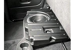 DODGE RAM QUAD CAB Q-Logic Custom Subwoofer Enclosure UNLOADED for 1-10-Inch Sub Q-Customs DQC110 -Passenger Side