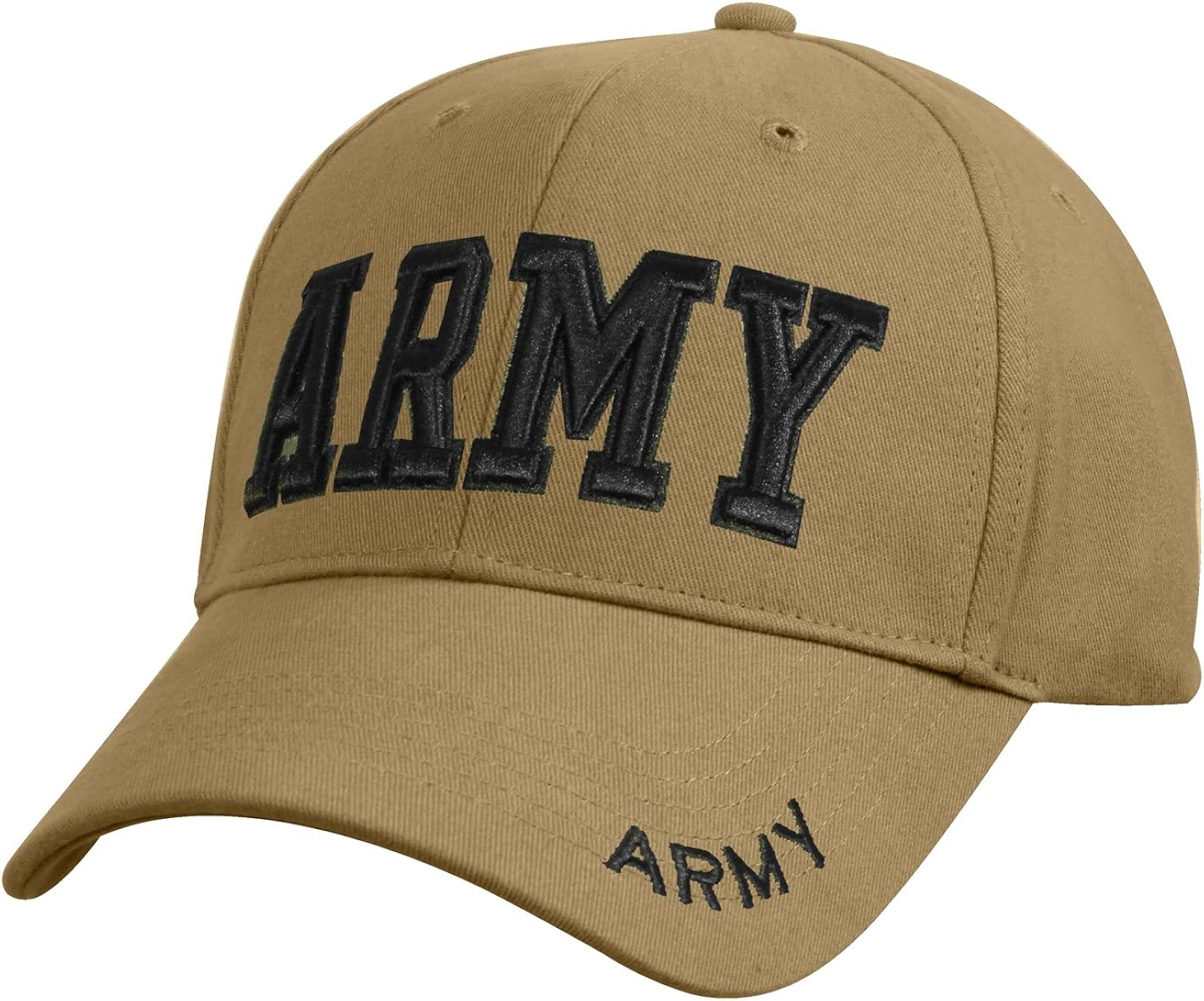 Rothco Deluxe Army Embroidered Low Profile Insignia Cap, Olive Drab: Clothing