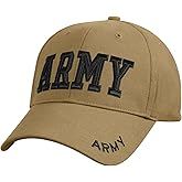 Rothco Mens EmbroideredDeluxe Army Embroidered Low Profile Insignia Cap