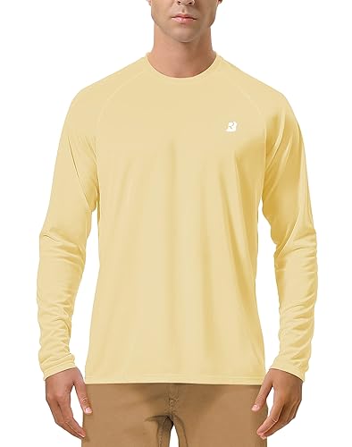 Mens Swim Shirt Spf Shirts For Men HBYJLZYG UPF 50+ Rash Guard