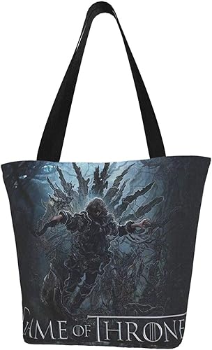 Amazon 精選する ゲーム オブ スローンズ 7 買い物袋 エコバッグ 耐久性 ショルダーバッグ 大容量 トートバッグする トートバッグ 軽量 収納バッグ キャンバス 折りたたみ 買い物袋 買い物バッグ 男女兼用 Setiney エコバッグ 買い物バッグ