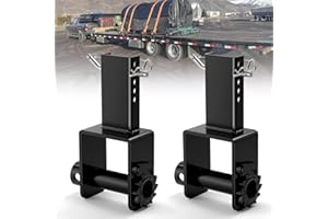 Upgraded Trailer Stake Pocket Winch 2PCS, Stake Pocket for 4" Ratchet Tie Down Straps 16200 LBS Capacity and 5400 LBS Load Li
