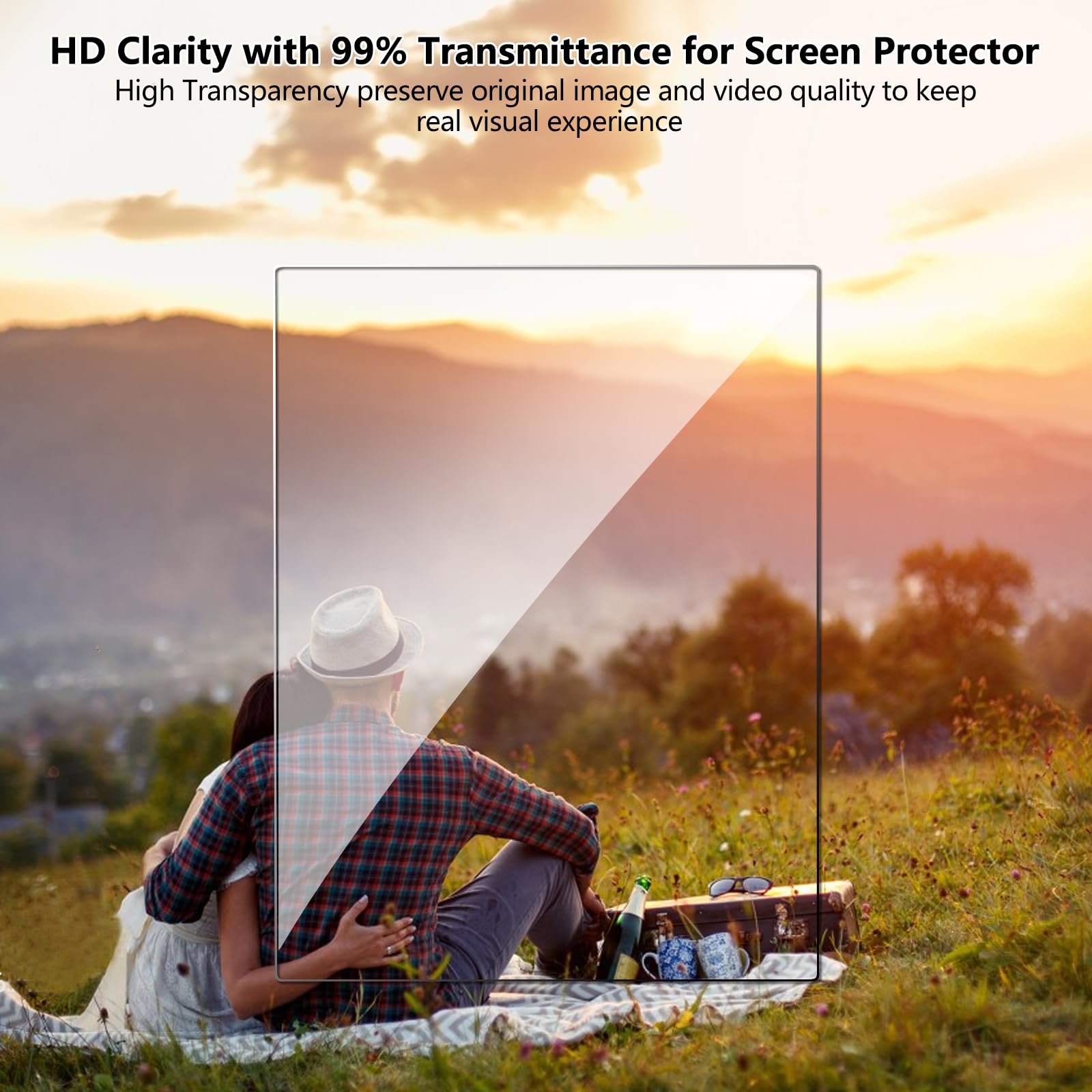 Aircawin Screen Protector for 7'' Kobo Libra Colour 2024/Kobo Libra 2 2021,9H Tempered Glass Film for Kobo Libra Colour 7 inch E-reader,HD Clear,Bubble Free,Scratch-Proof,Case Friendly-2 Pack
