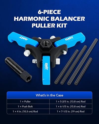 Harmonic Balancer Puller Kit - 3-Jaw Adjustable Pulley Puller For Chevy, GM, Ford & More