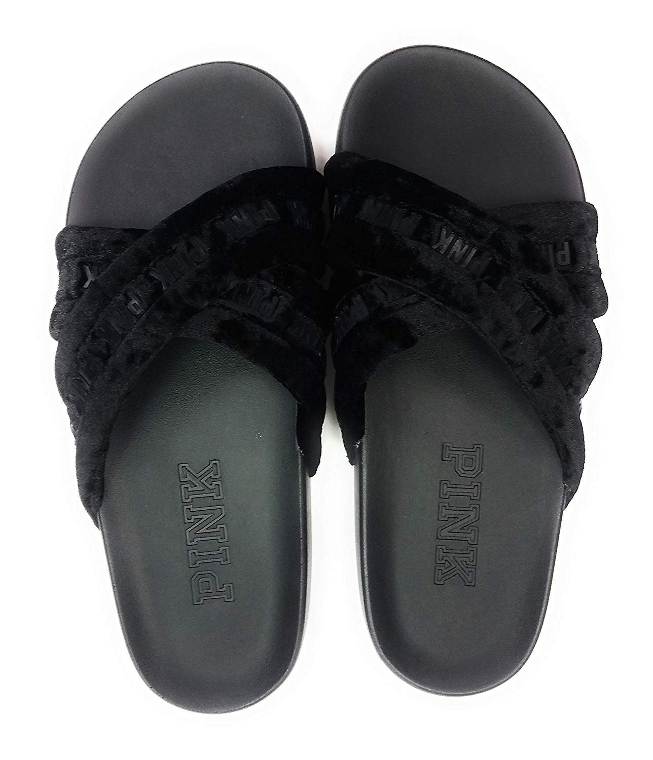 victoria secret black flip flops