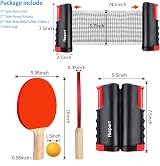 FBSPORT Table Tennis Set 2 Paddles 6 Balls Retractable Net Carry Bag view 6