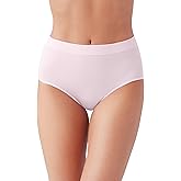 Wacoal Women's B-Smooth Seamless Full Coverage Brief Panty, 838175, Cradle Pink, Large