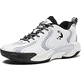 SHAQ Dunkman Basketball Shoes for Men, Indoor or Outdoor Court Basketball Mens Sneakers, Black or White Size 8 to 13