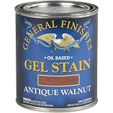 General Finishes Oil Base Gel Stain, 1 Quart, Antique Walnut
