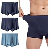 Benziert Modal Mens Trunks Underwear Performance Breathable Pouch Moisture-Wicking Cooling Seamless Underwear for Men 3 Pack