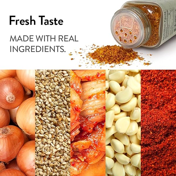O’FOOD [KIMCHI] KICK KOREAN RED CHILI PEPPER SEASONING MIX | VEGAN, GLUTEN FREE | NO CORN SYRUP, NO ADDED MSG | MULTIPURPOSE KOREAN SPICE BLEND | REAL GOCHUJANG & SEA SALT | 2.1OZ (65G), MADE IN KOREA