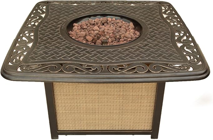 Amazon Com Cambridge Artisan1pcfp Artisan Cast Top Fire Pit