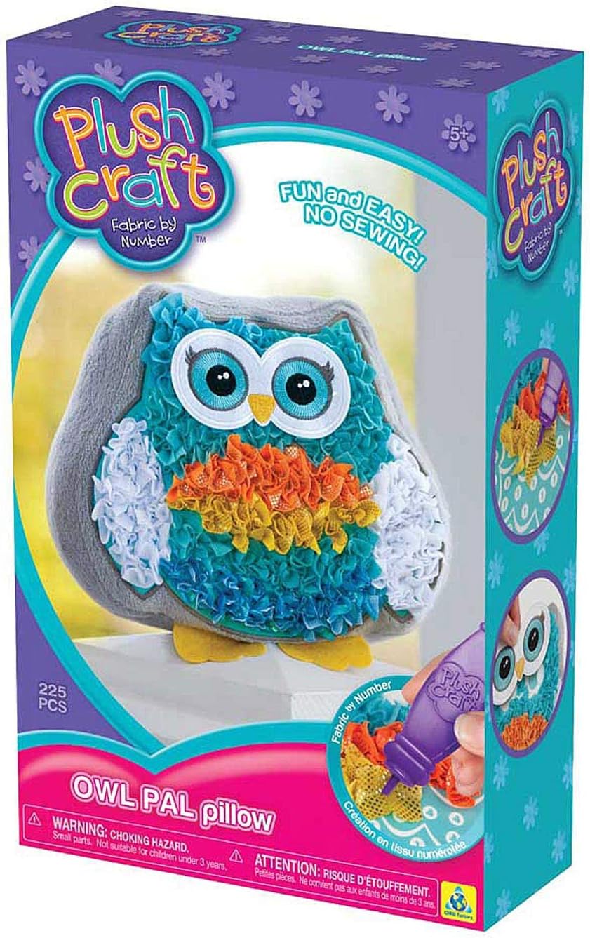 PlushCraft 75217 Plush Craft Owl Pal Pillow, Multicolor Amazon.ca