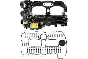 FRONEZER Upgrade Black Aluminum N20 Engine Valve Cover Kit with Gasket, Bolts & Oil Cap Compatible with 2012-2018 BMW 228i 320i 328i 328i GT xDrive 428i 528i X1 X3 X4 X5 Z4 2.0L Replaces 11127588412 264-517