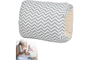 MKXPWMKS Cozy Cradle Pillow, Cozy Cradle Arm Pillow, Baby Nursing Pillow Head Support Pillow for Breastfeeding Bottle Feeding (Light Grey Crown)