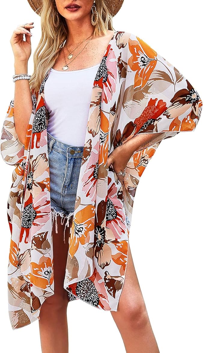 ChainJoy Kimono de Gasa Transparente para Mujer Amazon.es Ropa y