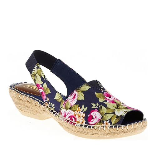 white mountain navy sandals