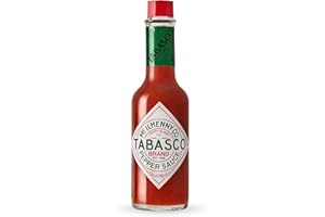 TABASCO Brand Original Red Pepper Hot Sauce, Medium Heat, Glass Bottle, Classic & Versatile Flavor, Three Simple Ingredients, Great for Dips, Tacos, Eggs, Pizza, Oysters & More, 5 Fl Oz (Pack of 1)