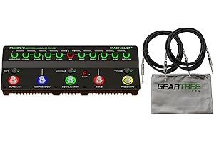 Trace Elliot 03615880 Transit B Bass Guitar Preamp Pedal w/Bag, Geartree Cloth,