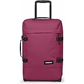 EASTPAK Tranverz S – 42L Large Wheeled Luggage with Dual Compartments, TSA Lock, Compression Straps & Smooth-Wheeling System, Wine Burgundy