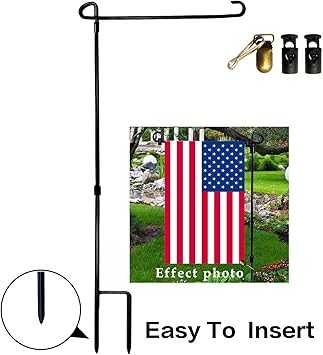 Amazon Com Viekey Garden Flag Stand Iron Garden Flag Pole With 2
