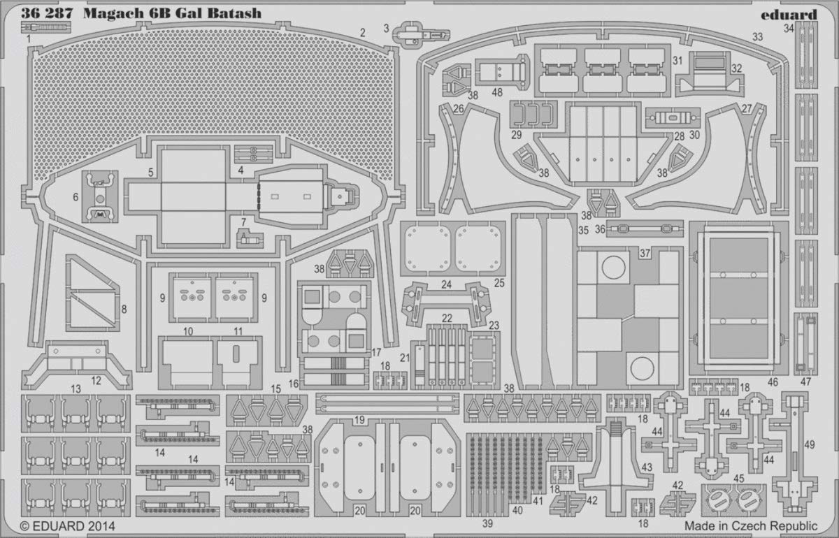 Eduard Photoetch 1:35 - Magach 6B Gal Batash (ACademy)
