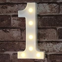 Pooqla Decorative Led Light Up Number