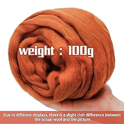 3.53oz Wool Roving Yarn, Wool Felting