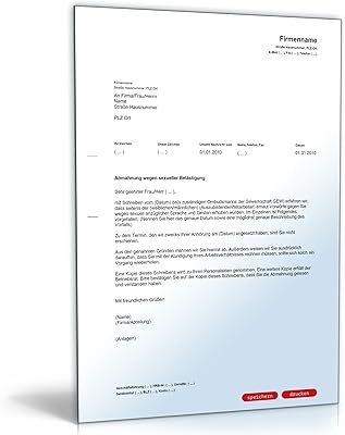 Abmahnung Sexuelle Belästigung Pdf Download Amazonde Software