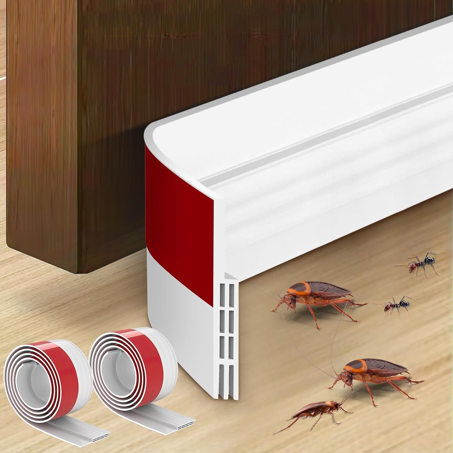 Draft Stoppers - 2 Pack Door Draft Stopper Under Door Seal, 2