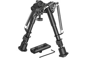 CVLIFE 6-9 Inches Bipod with Adapter for M-Rail