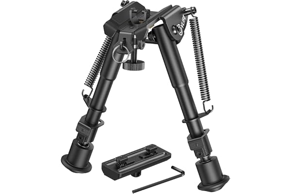 CVLIFE 6-9 Inches Bipod with Adapter for M-Rail