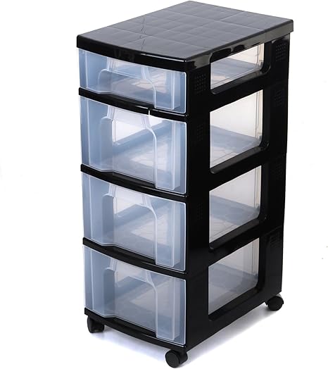 Really Useful Plastic Storage Unit 3 X 12 Litre And 1 X 7 Litre