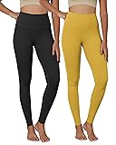 ODODOS 2-Pack Buttery Soft Lounge Yoga Leggings for