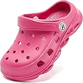 HOBIBEAR Boys and Girls Classic Graphic Garden Clogs Slip on Water Shoes(Toddler/Little Kids/Big Kids)