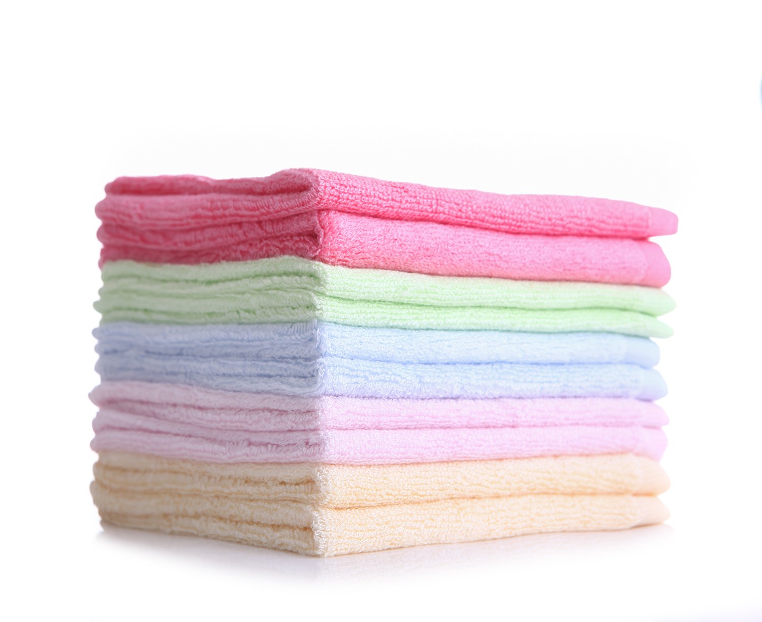 Taprilt Antibacterial 100 Bamboo Washcloths Face Cloths Hypoallergenic