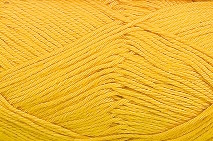 Häkelgarn Schulgarn Topflappengarn 100 % Baumwolle COTTON-fun Farbe 04_sonnen-gelb