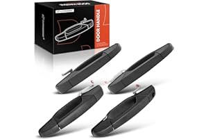 A-Premium 4-PC Set Exterior Door Handles Front Rear Driver Passenger Compatible with 2007 2008 2009 2010 2011 2012 2013 2014 