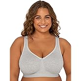 Fruit of The Loom Womens Plus Size Wireless Cotton Bra