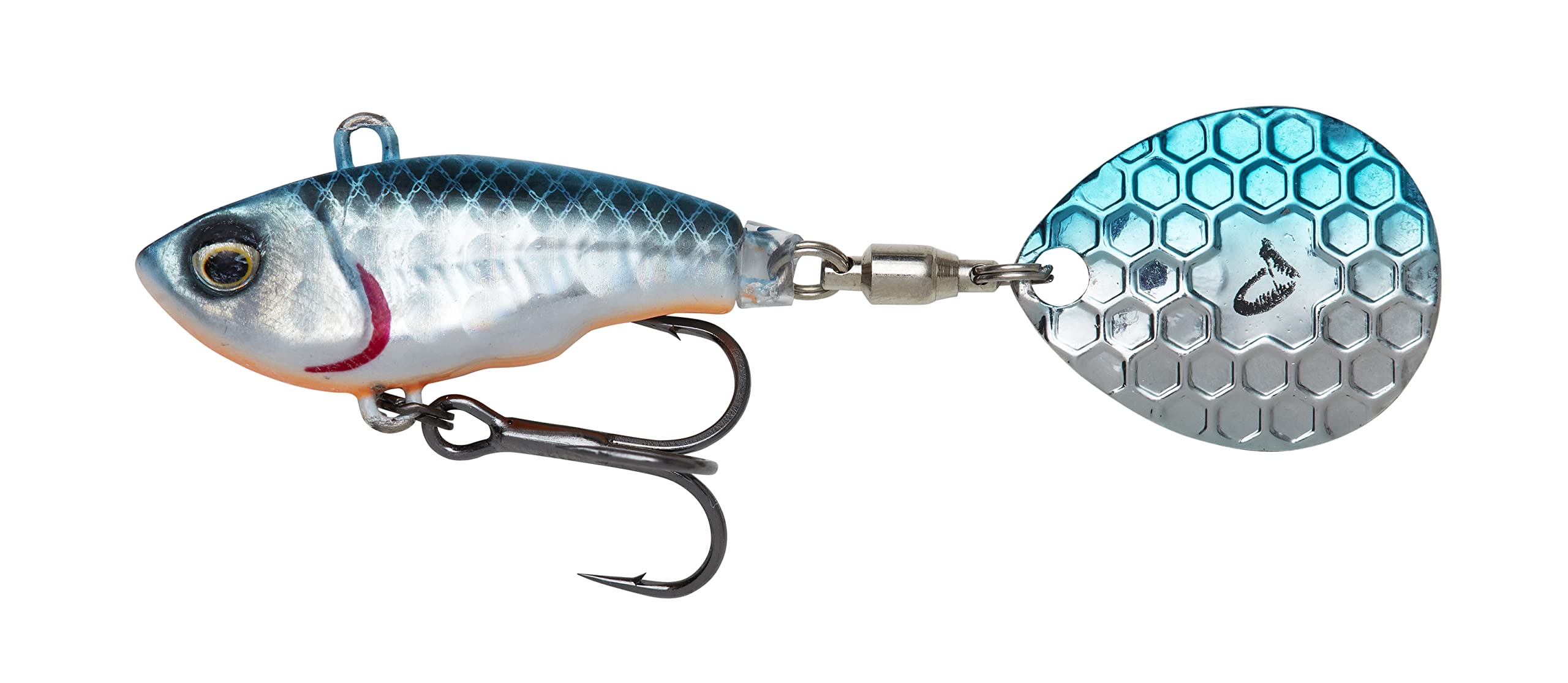Savage Gear Fat Tail Spin Sinking - Jig Spinner, size/weight/color: 6.5cm/16g/Blue Silver