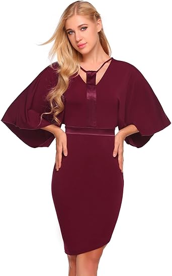 batwing cocktail dress