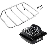 ECOTRIC Motorcycle Trunk Luggage Rack Trunk Rack Rail Compatible with Glide | Top; Compatible with Harley Davidson Touring 1984-2024 Street Glide CVO; Replacement for 53665-87 Fit for Chopped Razor